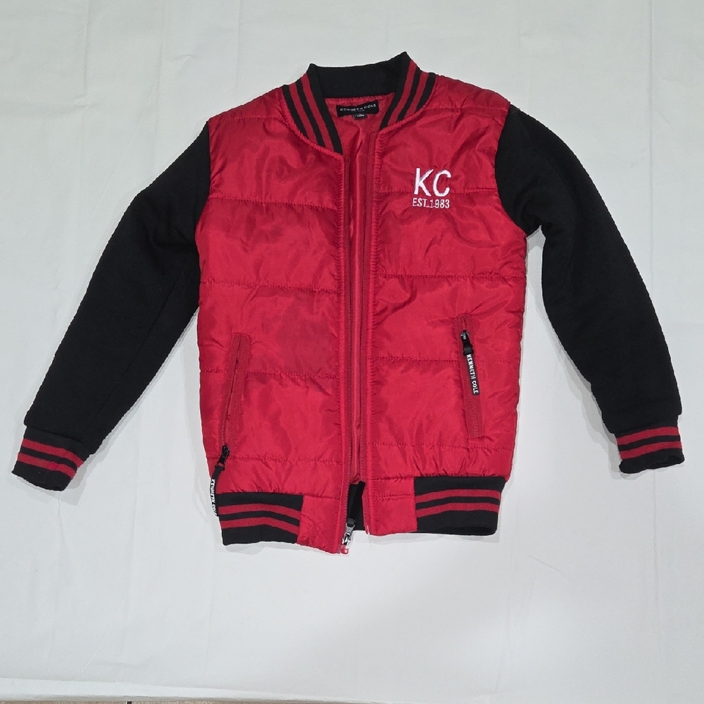 Red and Black Kenneth Cole Bomber Jacket